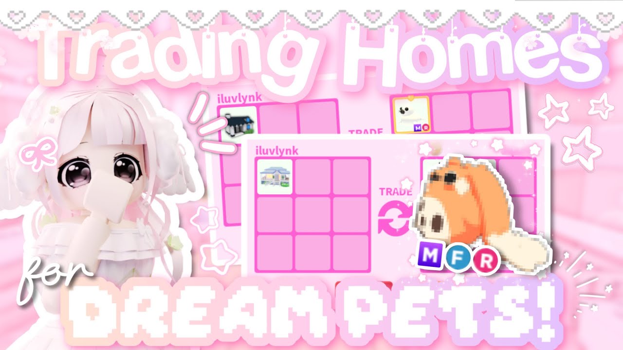 ˚୨୧⋆｡ Обмениваем ДОМА на ПИТОМЦЕВ МЕЧТЫ!🏠💞 | Видео об обмене в Adopt Me ♡༊*·˚