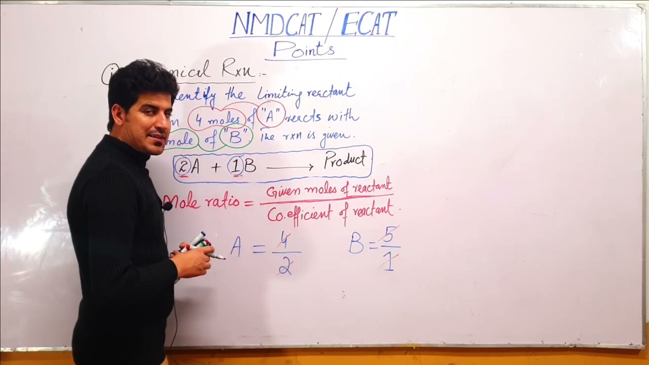 Lec#05: Stoichiometry: Identification of Limiting and Excess reagent for entry test students