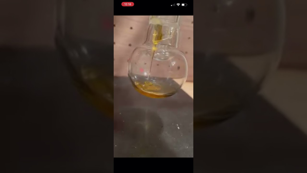 Pure thc distillate! Watch it pour! #science #omg #420 #drip #honey