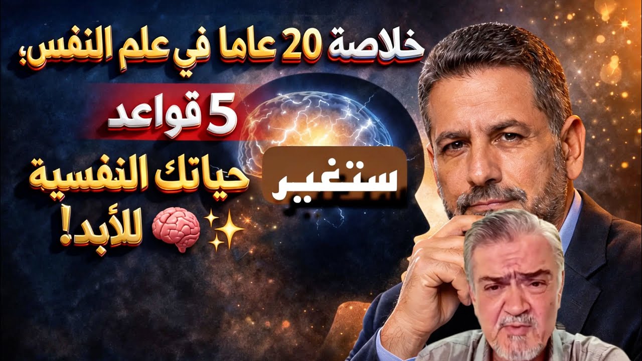 خلاصة 20 عاماً في علم النفس: 5 قواعد ستغير حياتك النفسية للأبد! 🧠✨