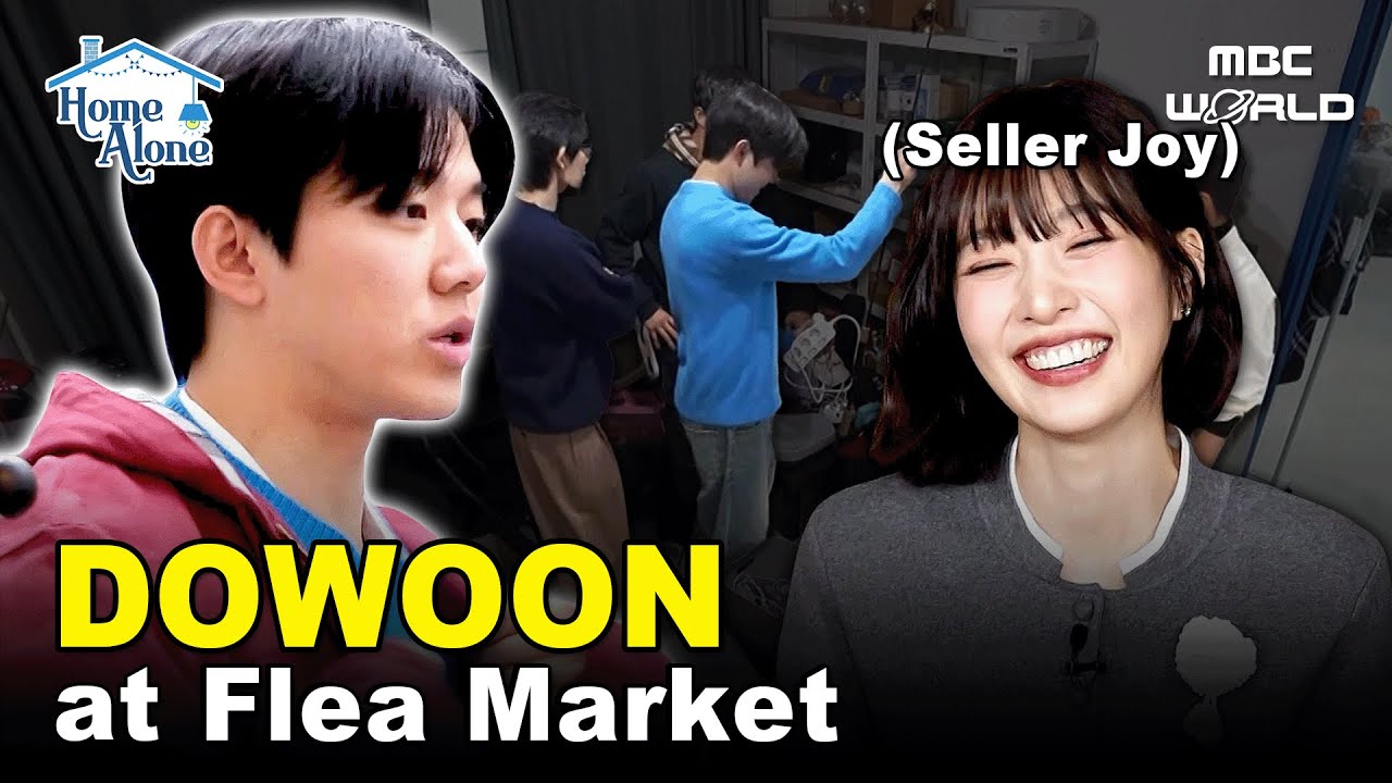 [Sub] Dowoon at the Flea Market 🛍️ | Flea Market Shopping #Dowoon #ILiveAlone