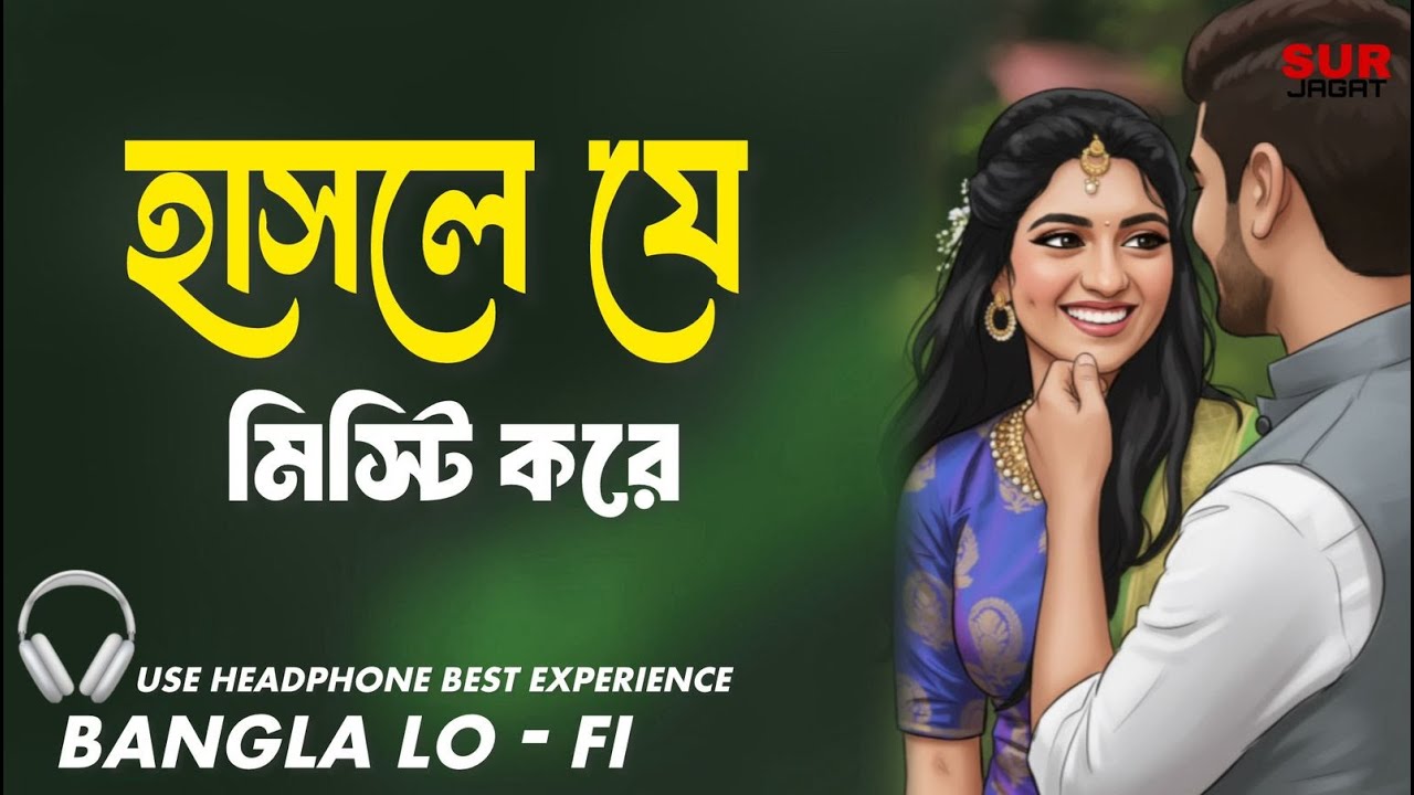 হাসলে যে মিষ্টি করে প্রেম ঝরে দুচোখ ভরে | Hasle Ja Misti Kore | Bengali Lofi Song
