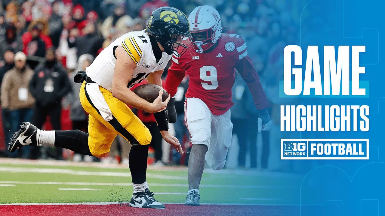 Iowa at Nebraska | HIGHLIGHTS | Big Ten Football | 11/28/2025