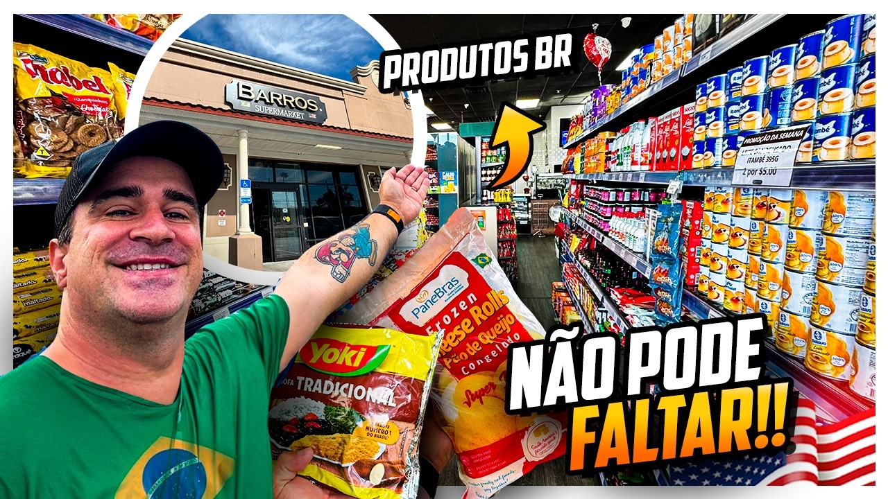 Tem de Tudo! Supermercado Brasileiro nos EUA com Produtos que VOCÊ AMA