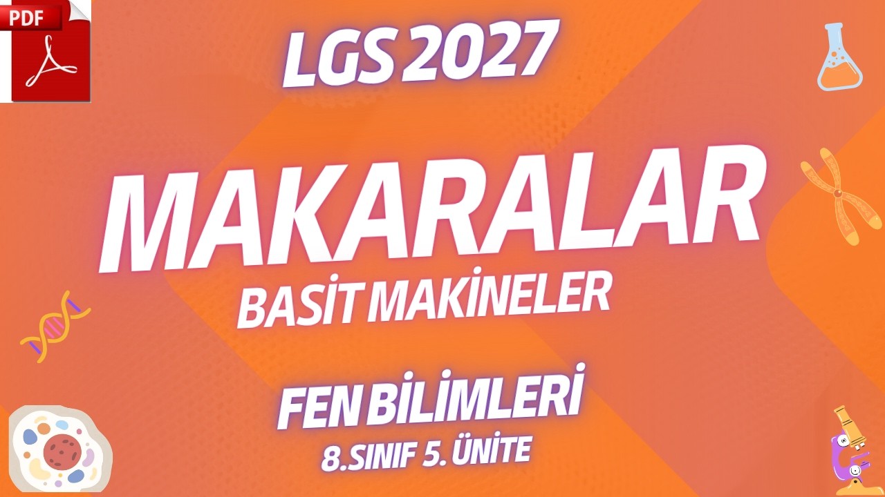Basit Makineler - Makaralar | LGS 2026 Fen Bilimleri 8. Sınıf 5. Ünite  #lgs2026 #basitmakineler