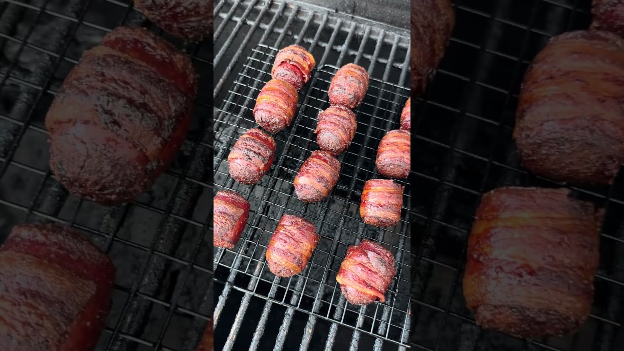 Bacon Wrapped Hotdog Burnt Ends! 🌭 #bbq #grill #bacon #hotdogs