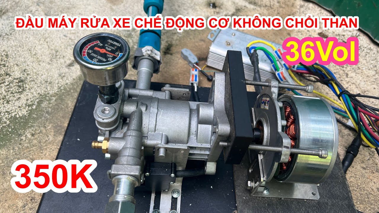 Đầu máy rửa xe USA 🇺🇸 chế động cơ không chổi than siêu mạnh cho anh em rửa xe và vệ sinh máy lạnh