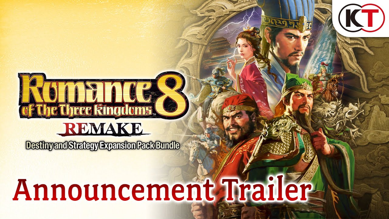 ROMANCE OF THE THREE KINGDOMS 8 REMAKE: Destiny and Strategy Expansion Pack Bundle - Announcement