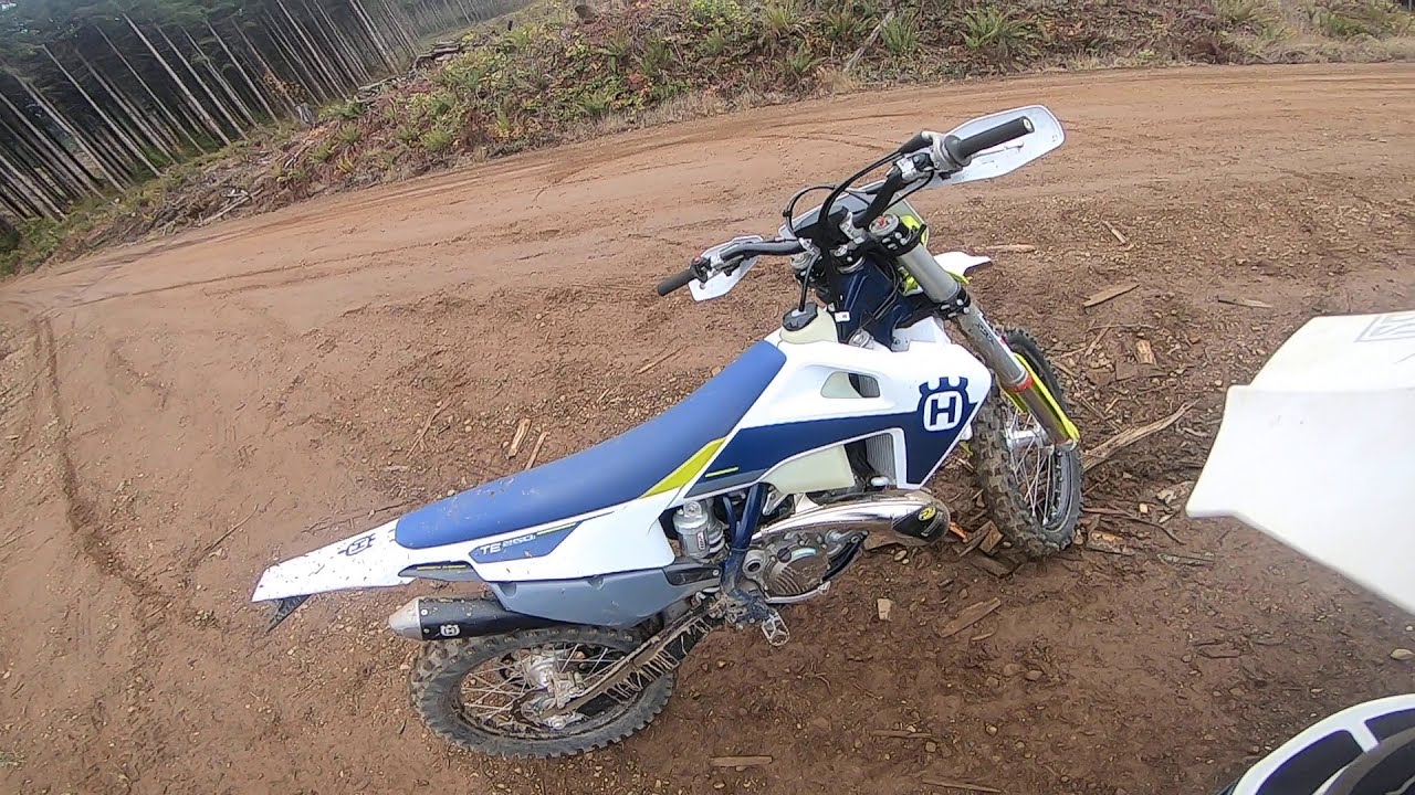 #1 trail rider out for a quick little braap 2021 husqavarna TE250i