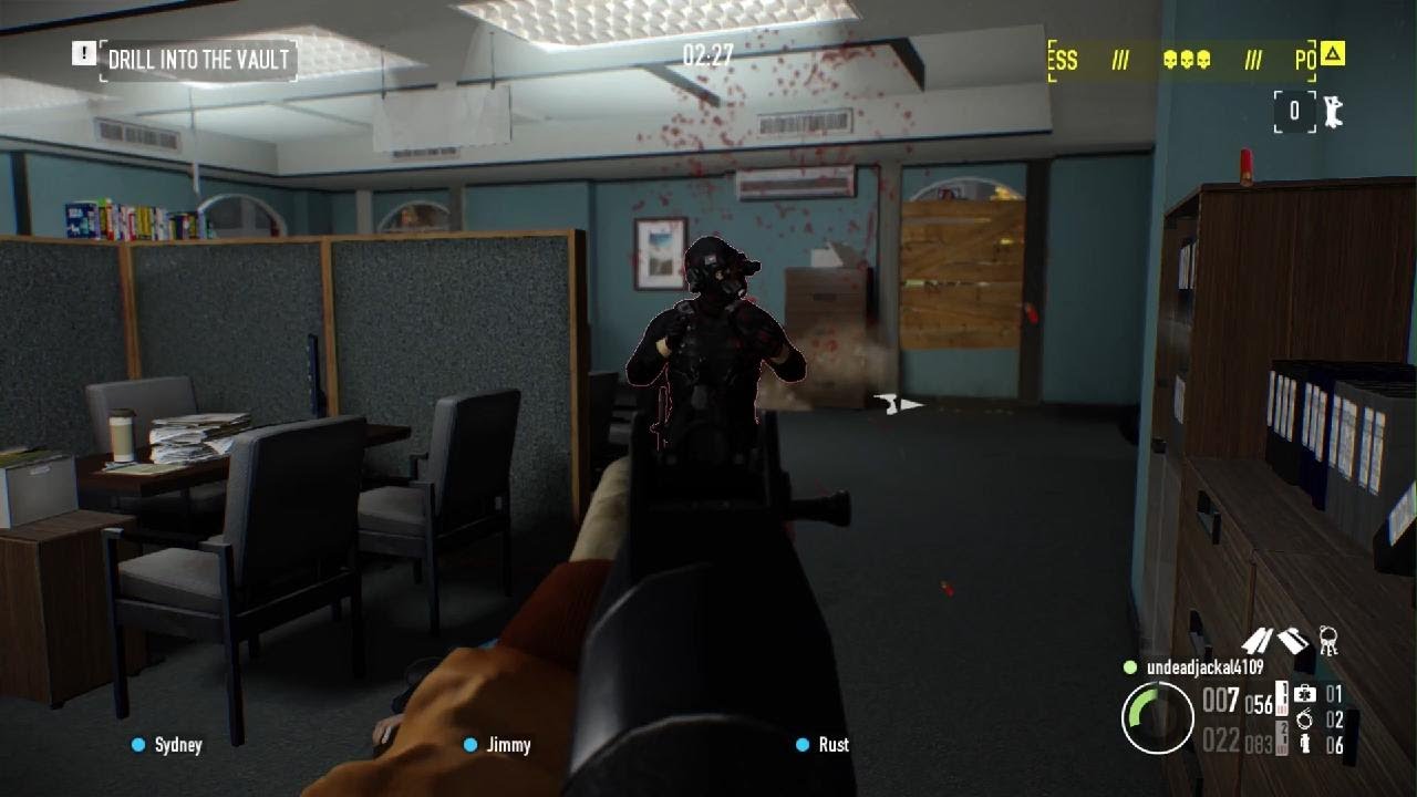 PAYDAY 2Bank  Heist  Overkill difficulty.