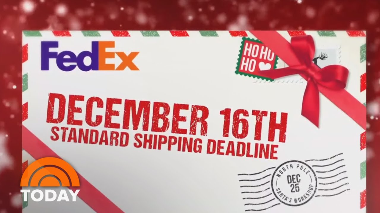 First Holiday Shipping Deadlines Loom: What You Need To Know | TODAY