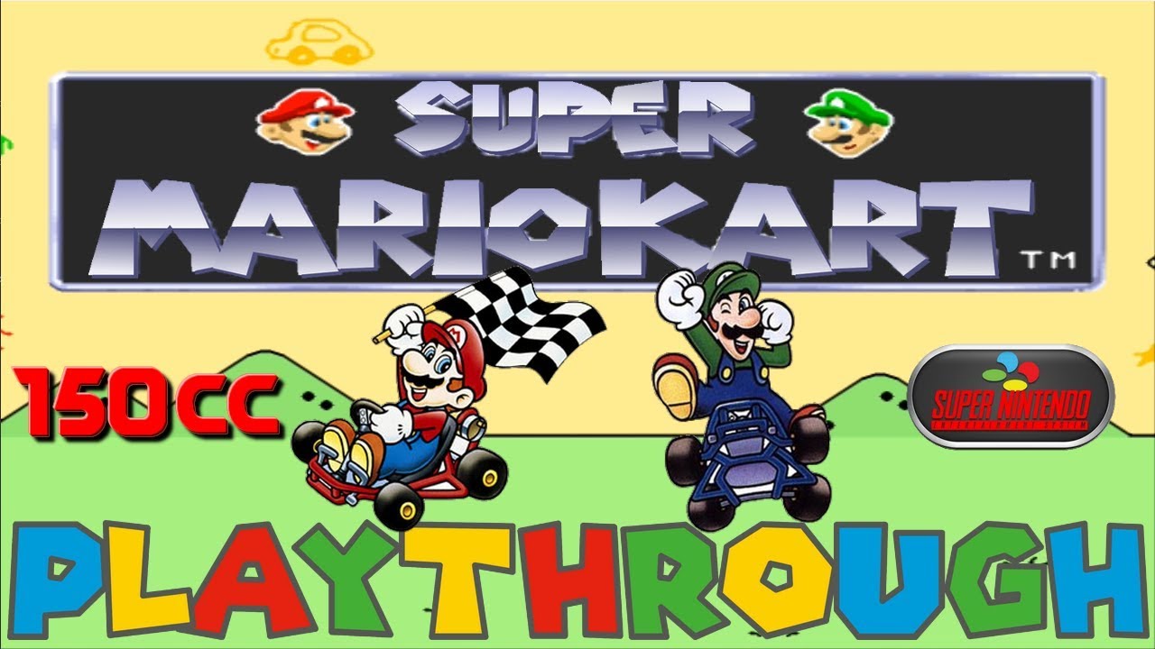 Super Mario Kart - 150cc Playthrough - All Cups [SNES] [HD/60fps] [Longplay/Gameplay] スーパーマリオカート