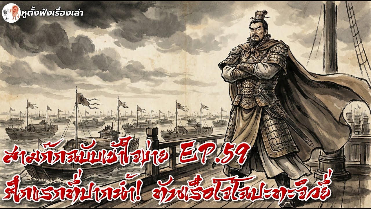 สามก๊กฉบับเข้าใจง่าย EP.59 : ศึกแรกที่ปากน้ำ! จิวยี่ถล่มโจโฉยับ