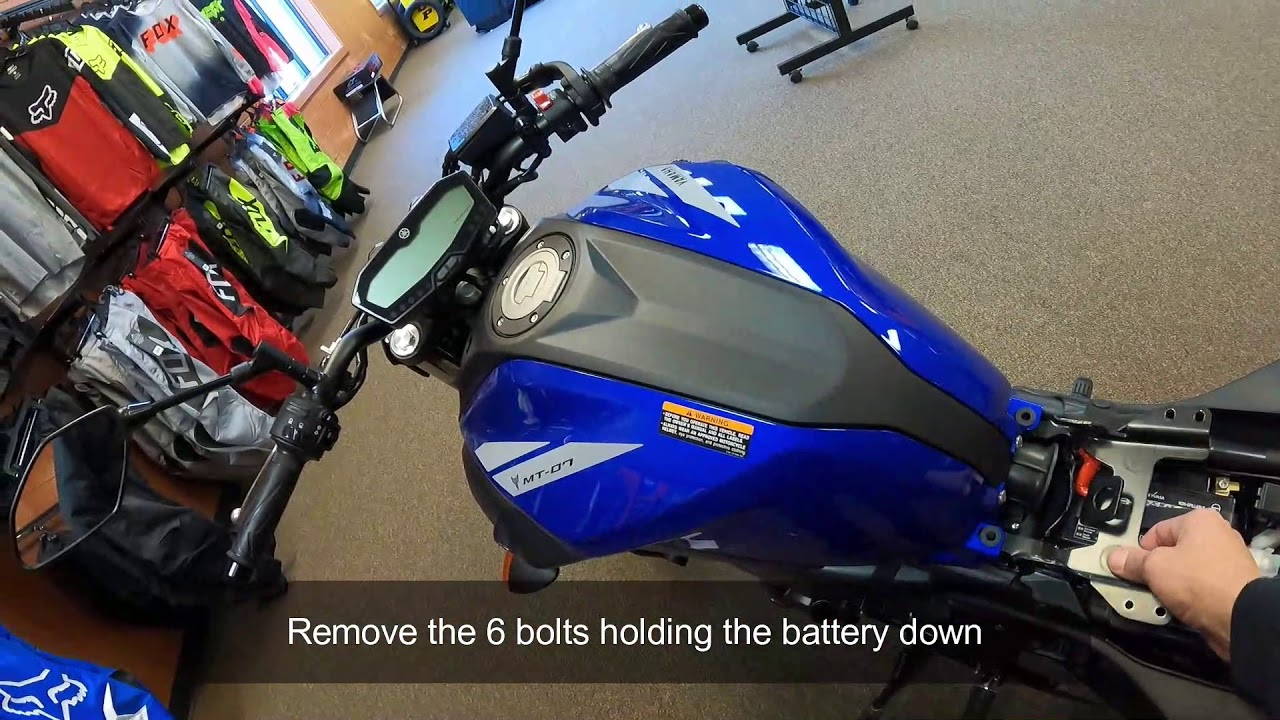 Yamaha MT07 Optimate Battery Tender Install