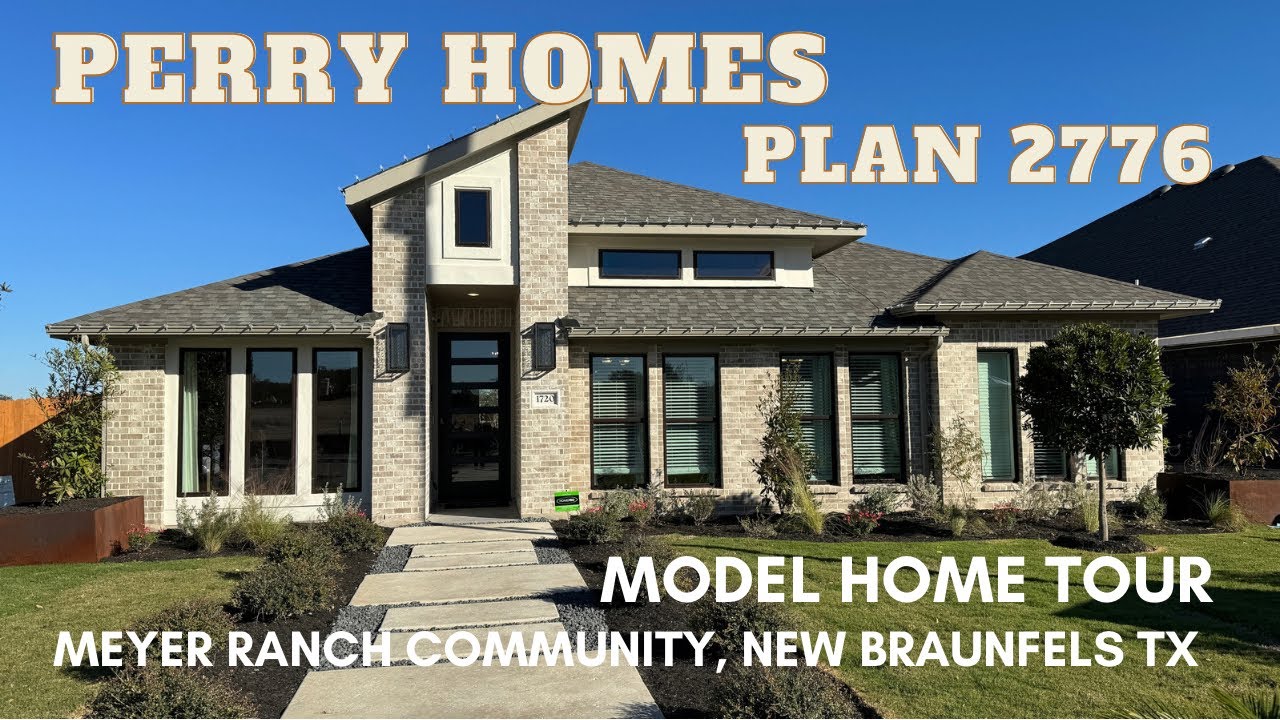 Perry Homes New Construction, Plan 2776, Meyer Ranch Community, New Braunfels Tx