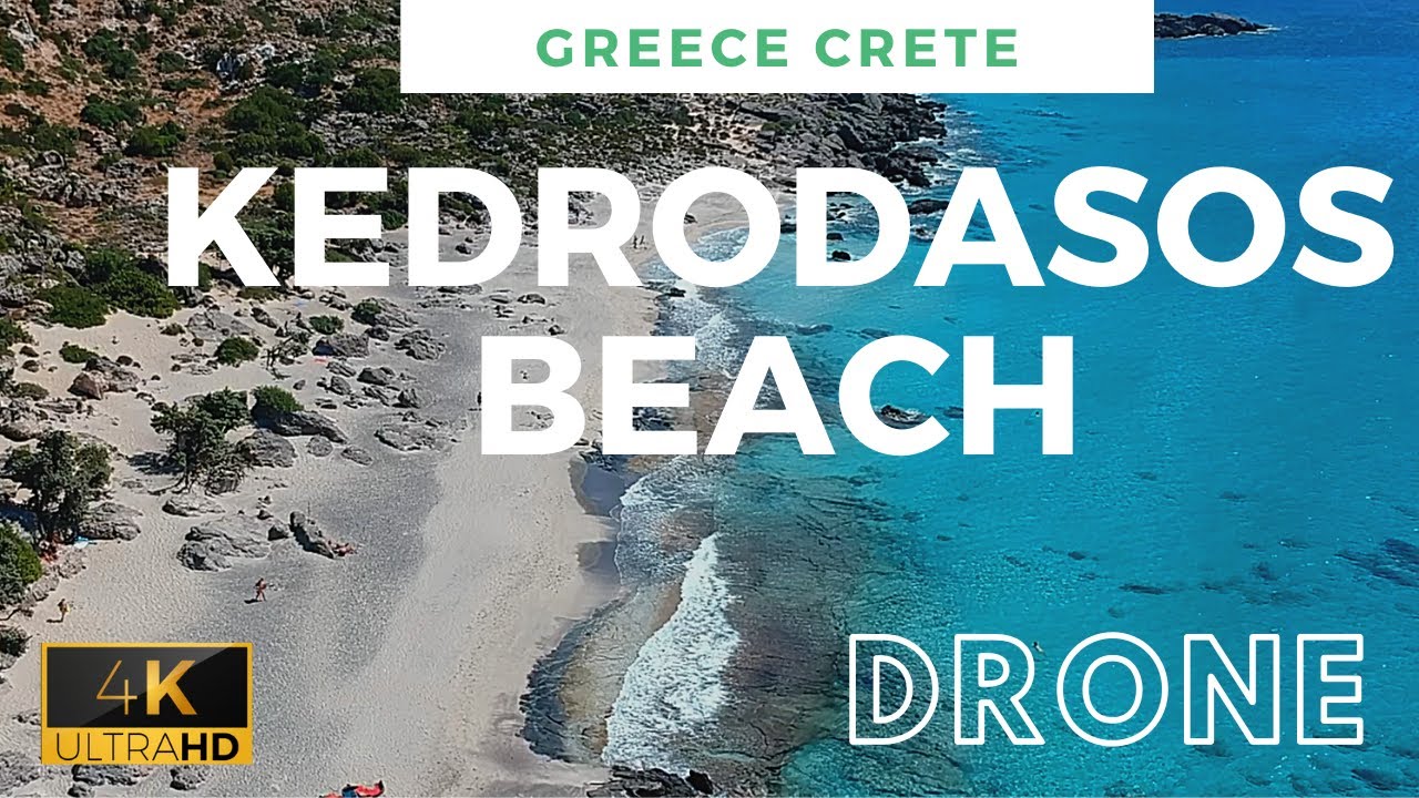 Kedrodasos Beach Crete Greece drone