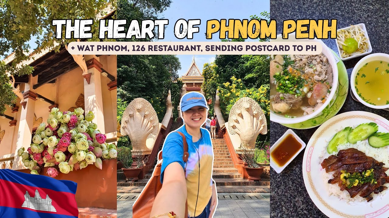Solo Date in Phnom Penh 🇰🇭 | Visiting One of The Oldest Temples, Sending Postcard