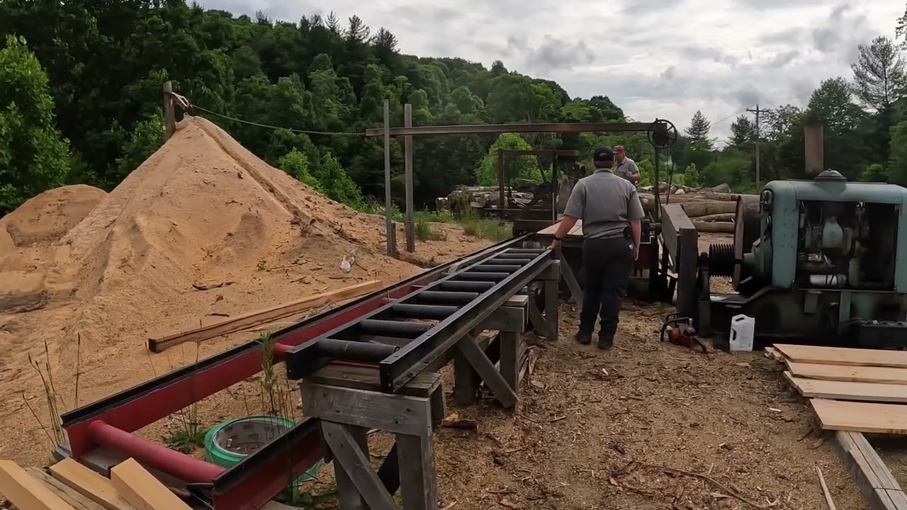 Sawing Yard Stock White Pine