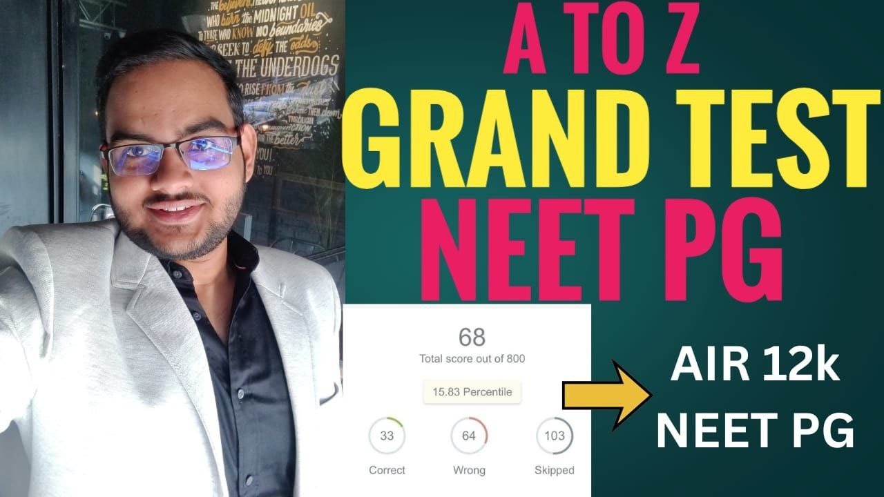 How to approach Grand tests/GT for NEET PG?|Notes released|From AIR 1,30,000 to 12k|#neetpg #btr  