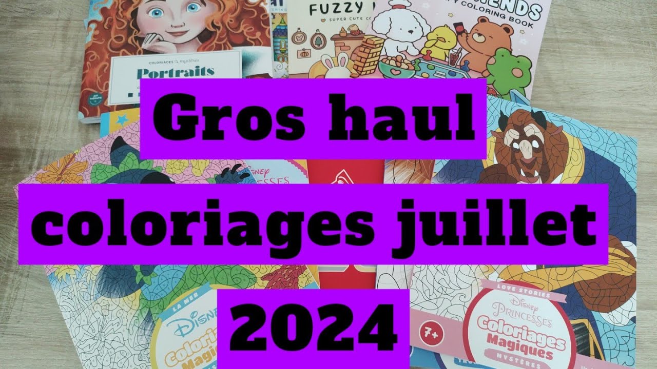 nouveautés achat coloriages juillet 2024 ,haul colo idéal pour les vacances d été  #coloring