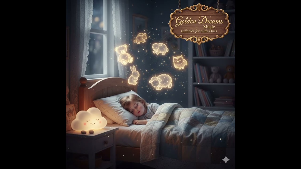 Soft Piano & Light Rain for Babies | 1 Hour Sleep Music @GoldenDreamsMusic 