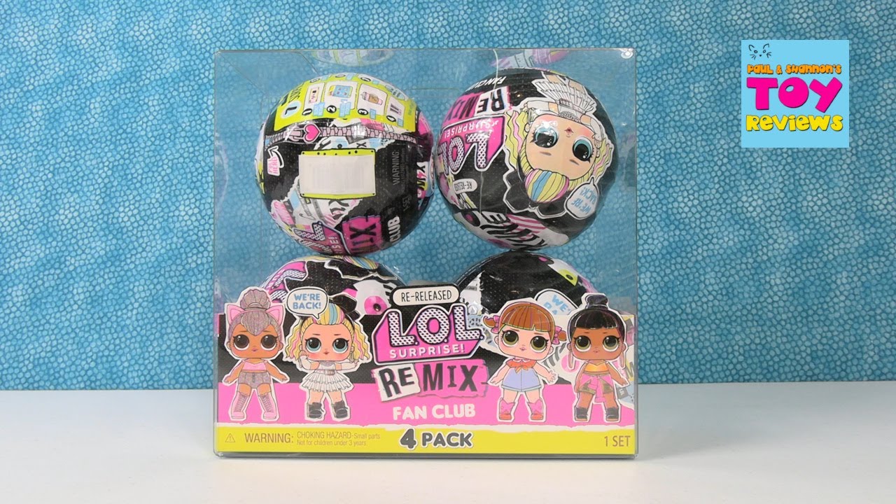 LOL Surprise ReMix Fan Club 4 Pack Doll Unboxing Review | PSToyReviews
