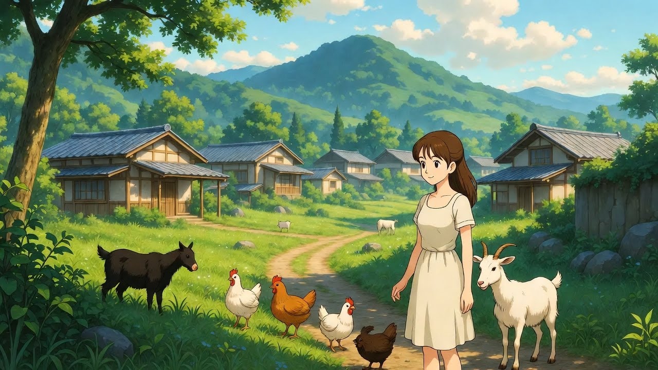 Want a Peaceful Day? Try This Soothing Village Ambience
