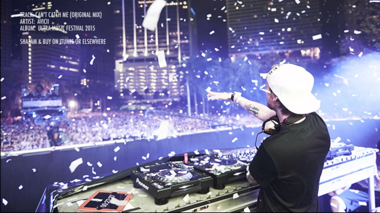 Avicii - Can't catch me (original mix) Ultra Music Festival 2015 SHAZAM&BUY!