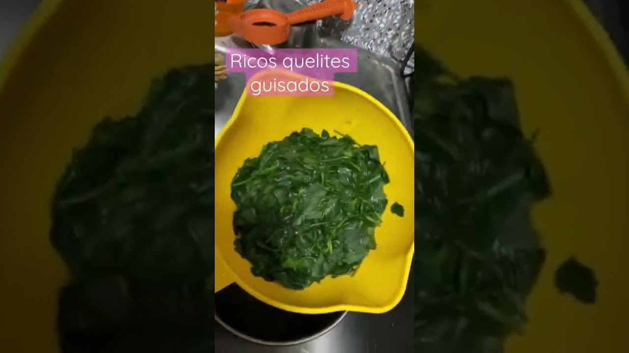Ricos quelites guisados,deliciosos!!!