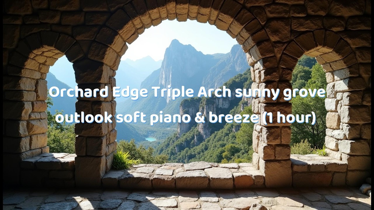 Orchard Edge Triple Arch — sunny grove outlook soft piano & breeze (1 hour)