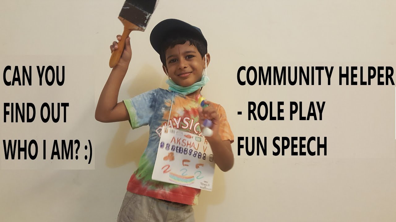 KIDS | What do painters do? #PainterRhyme #CommunityHelpers #RolePlaySpeech #SchoolProjectsForKids