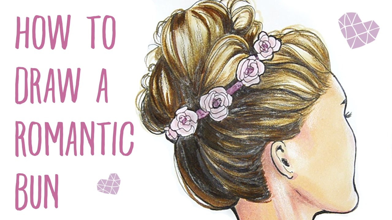 How to Draw a Romantic Hair Bun (Drawing Tutorial)