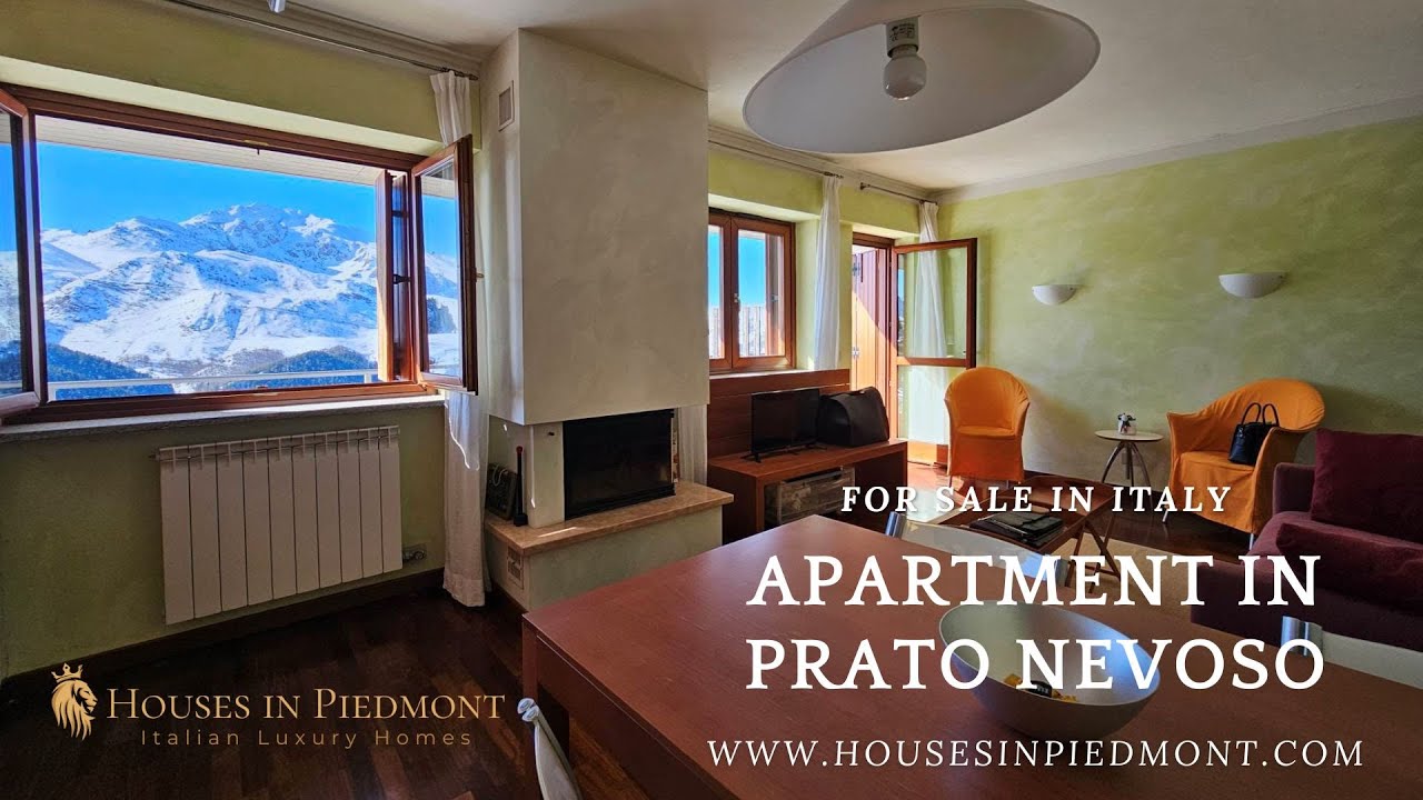 Apartment For Sale in Prato Nevoso with view of the ski slopes