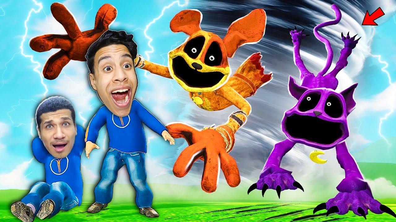 لعبة الغميضة التحول والهروب مع الكات ناب من الاعصار العملاق.. 🤣