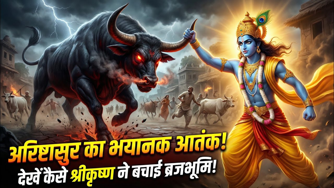 जब श्रीकृष्ण ने अरिष्टासुर का किया अंत।