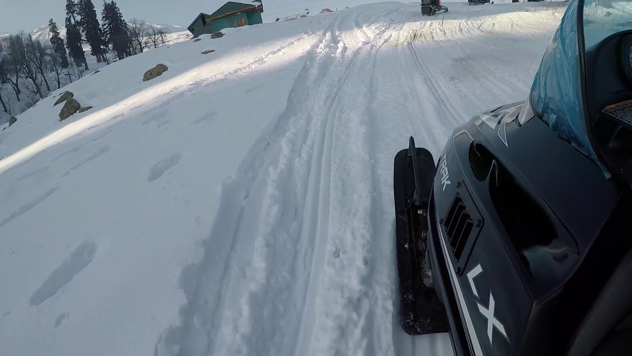 Snow biking in Gulmarg Kashmir