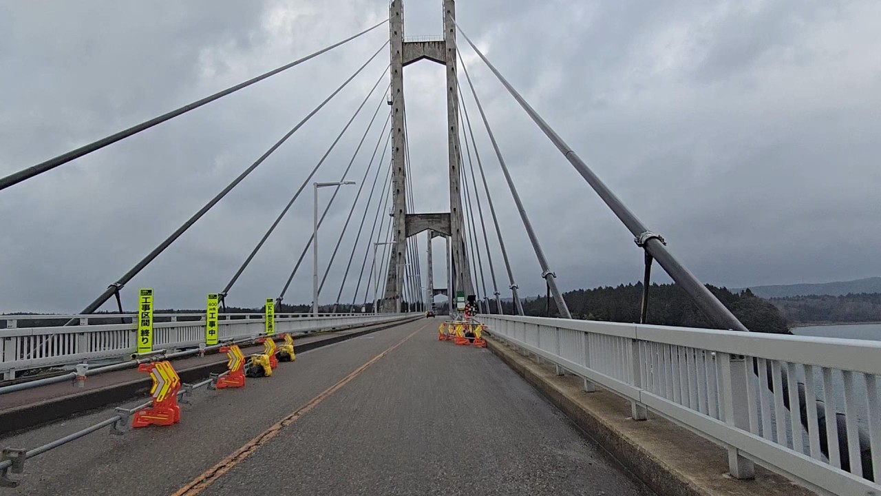 能登島ドライブ / 能登島大橋(石川県七尾市能登島半浦町)～ツインブリッジのと(中能登農道橋)