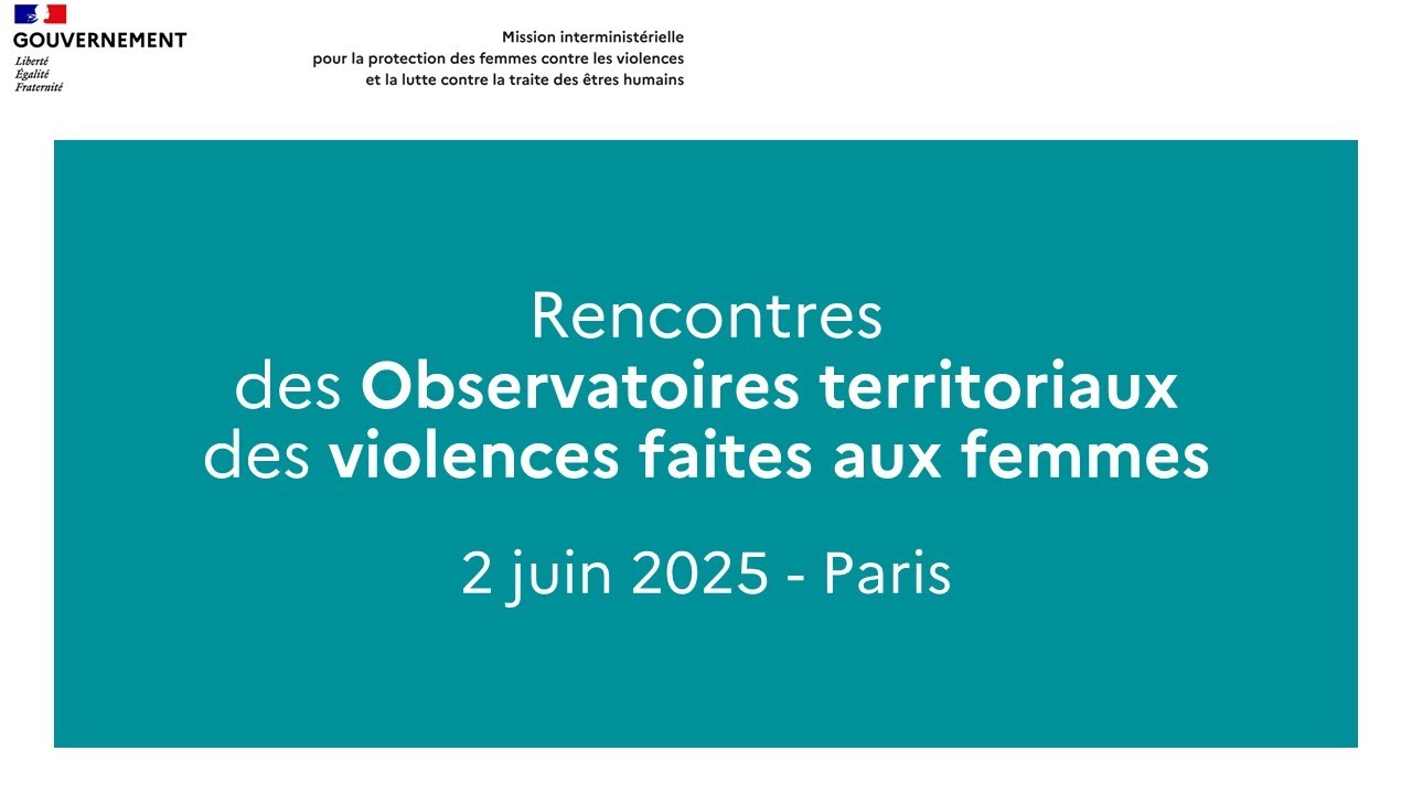 Journée des Observatoires territoriaux des violences faites aux femmes - Juin 2025