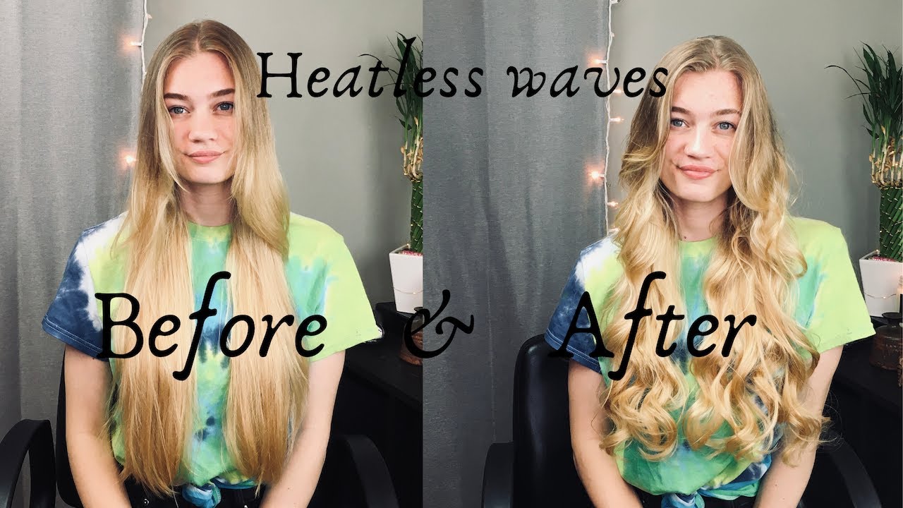 Testing The One Sock Curling method - Heatless waves | 408beautybygreta