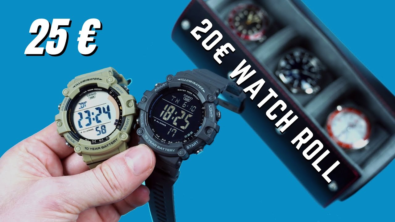 Новые часы Beater: Casio AE-1500WH + кожаный чехол-роллер | Обзор