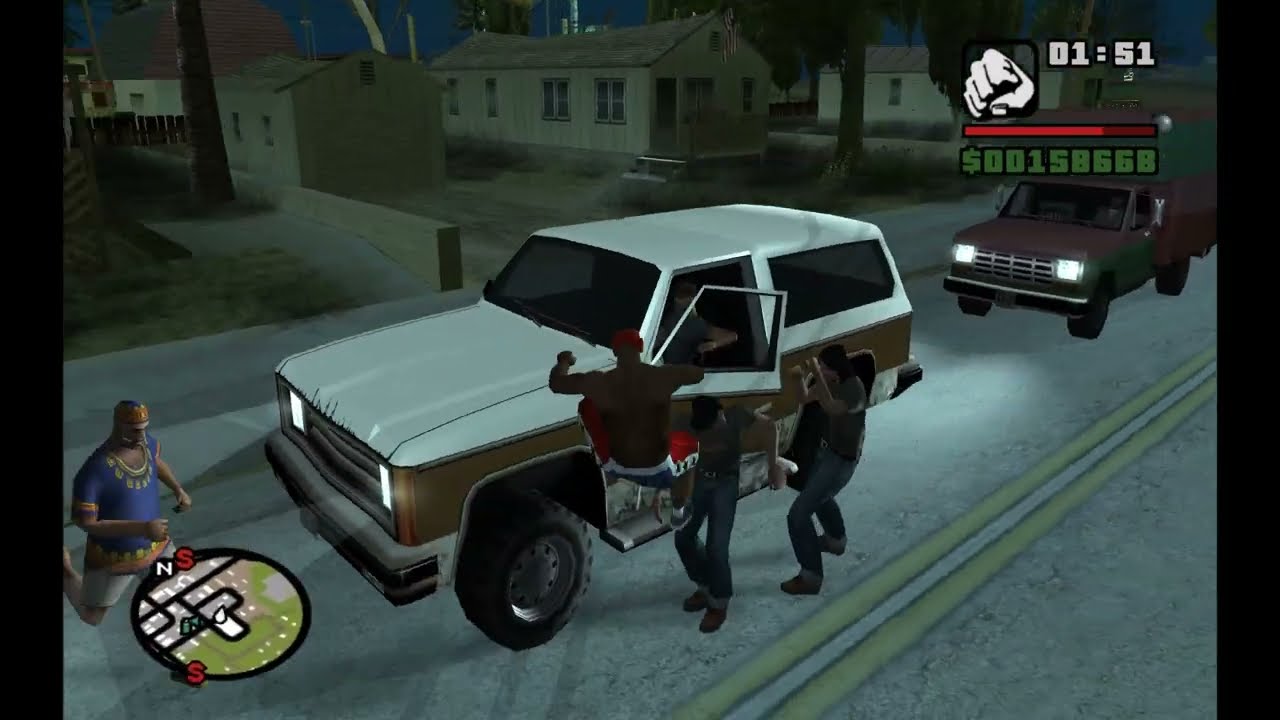GTA San Andreas Makes NPC's Fight