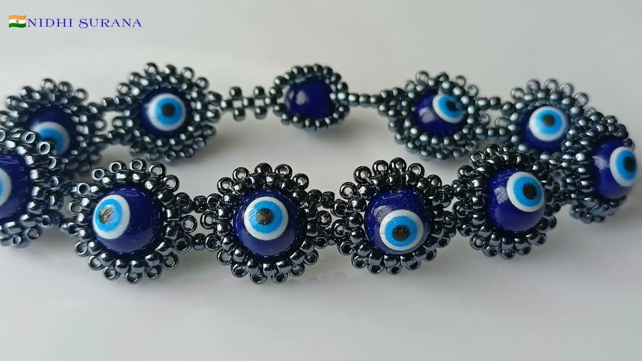 Evil Eye Bracelet/Nazar Jewellery/Tutorial Diy