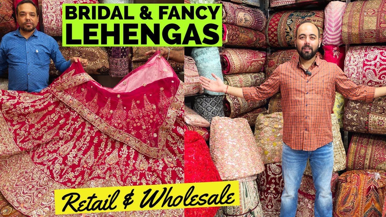 Mind Blowing Bridal & Fancy Lehenga at Deepak Saree Store, Jaipur. Retail & Whol. Worldwide Delivery