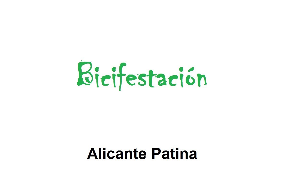 Bicifestación Alicante  2018