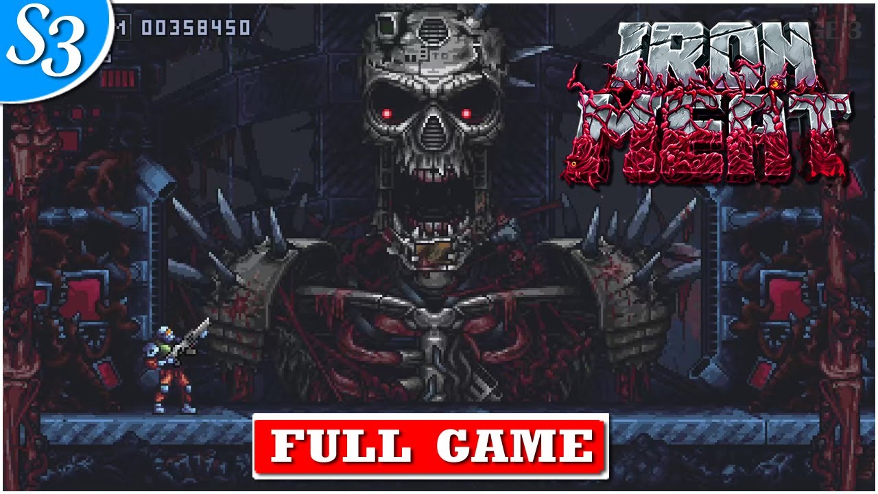 Iron Meat | Full Gameplay Walkthrough & Ending | Contra Like Game
