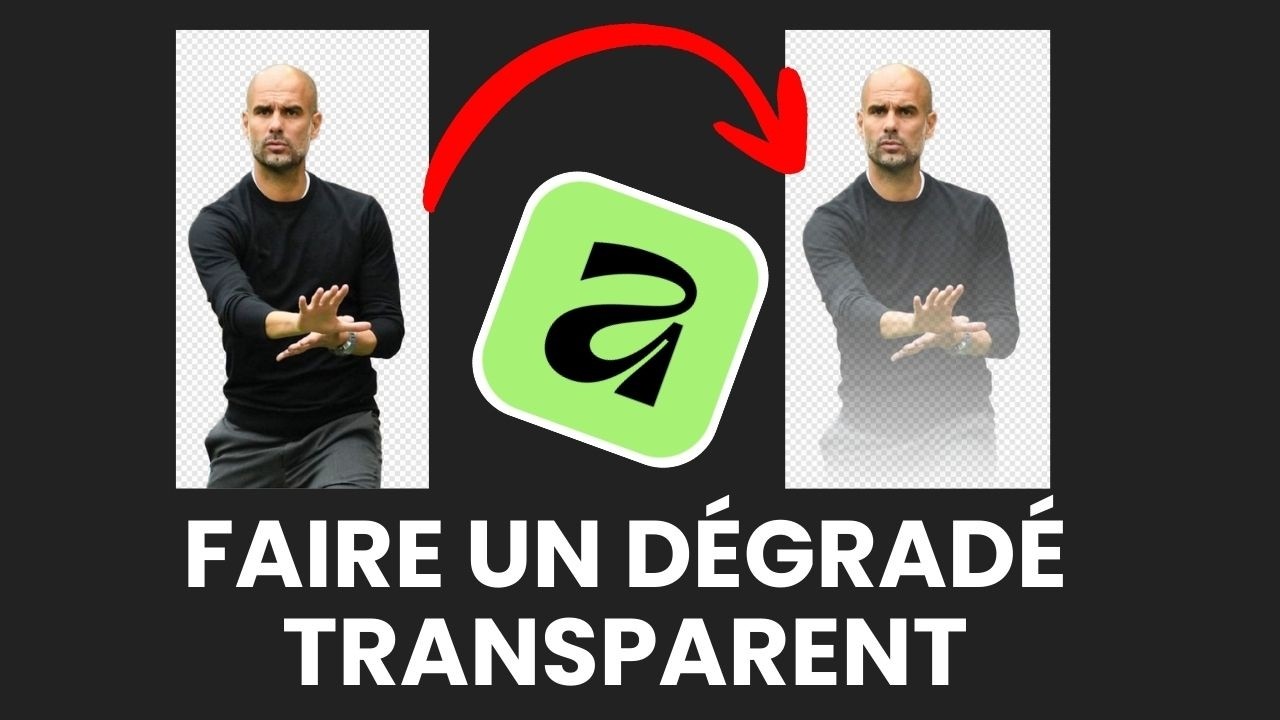 Comment faire un dégradé transparent sur affinity