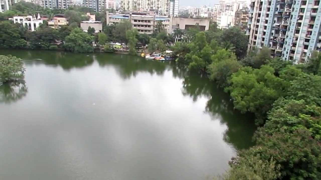 Aerial View of Kacharali Lake in Thane City Video