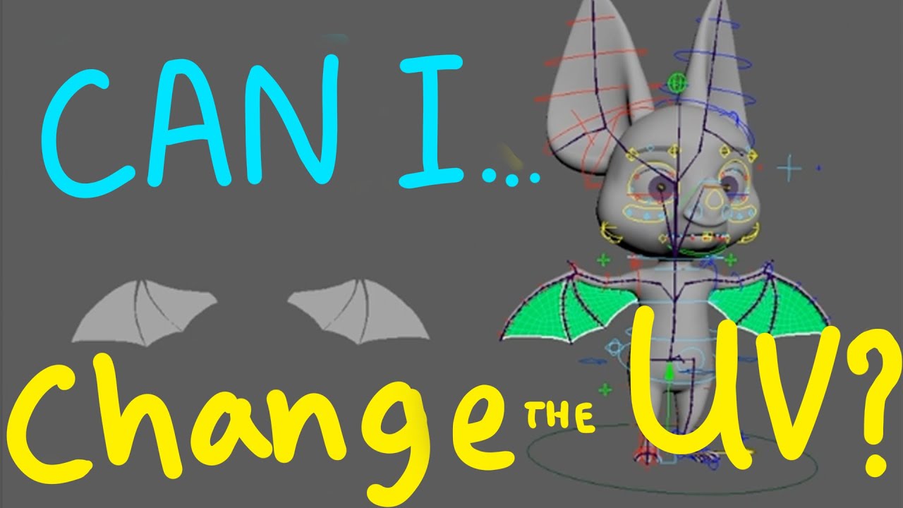 Maya tutorial: how to change the UV of a mesh AFTER rigging