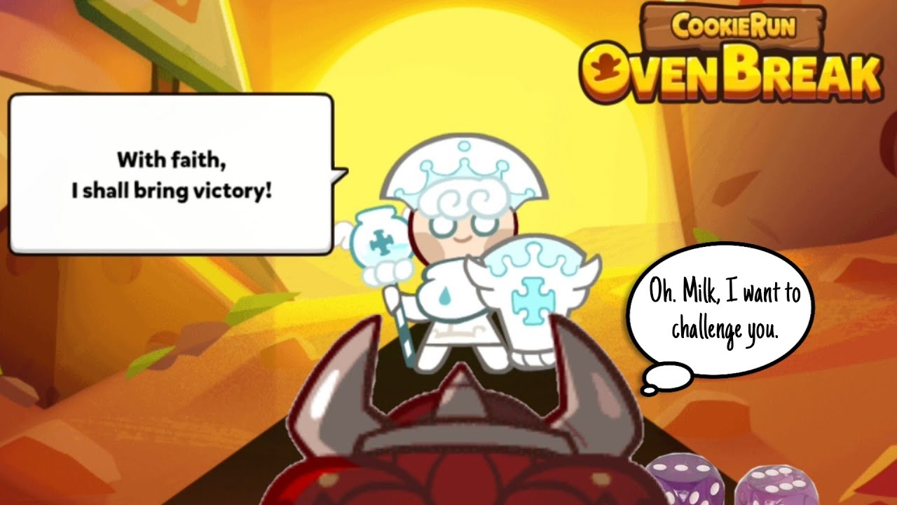 Milk Cookie challenges Mala Sauce Cookie in Dice Battle! | CookieRun: OvenBreak
