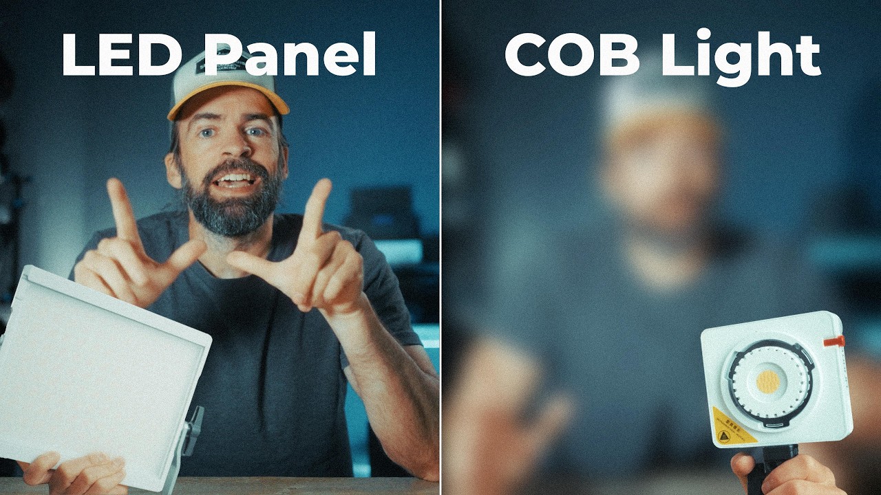 COB-светильник или светодиодная панель? | Кинематографическое освещение для YouTube с ограниченны...